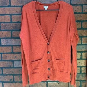Burnt orange cardigan